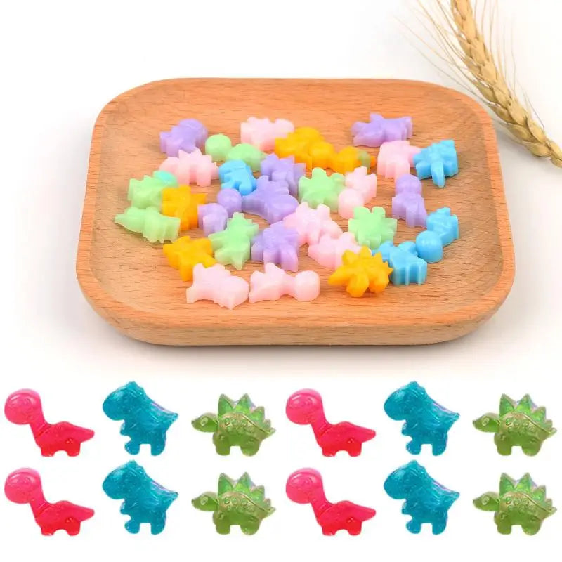 48-Cavity Dinosaur Silicone Mold with Dropper – Candy, Chocolate, Ice Cube & Fondant Tray