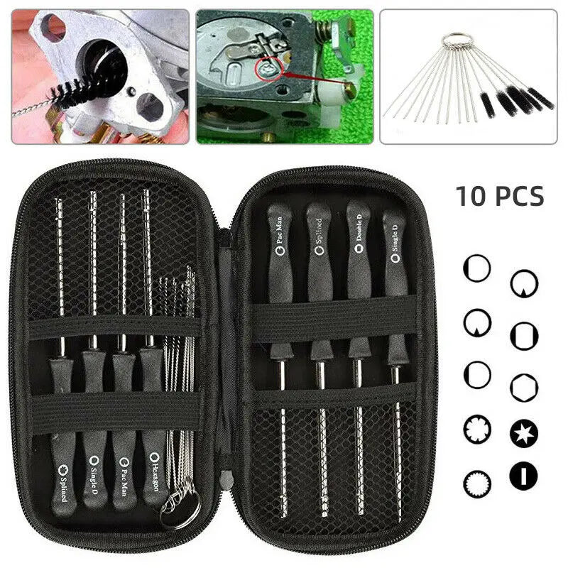 10/6pcs Carburetor Adjustment Screwdriver Set – Multi-Head Tool Kit for Chainsaw, Trimmer & Motorcycle Repair