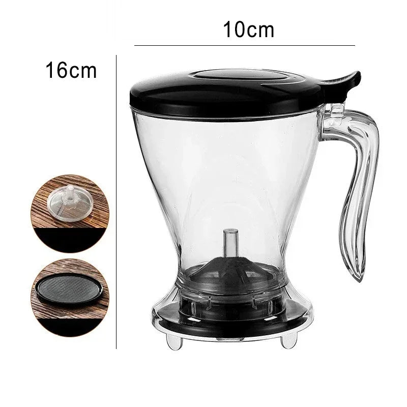 600ml Pour Over Coffee Dripper – Hand Brew Espresso Pot with Reusable Filter for Tea & Coffee