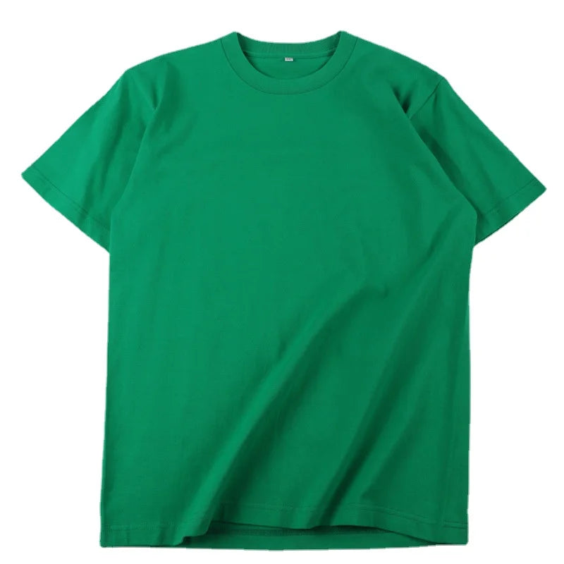 Women's 100% Cotton Loose Fit Short Sleeve T-Shirt – Casual Solid Color Summer Essential Tee