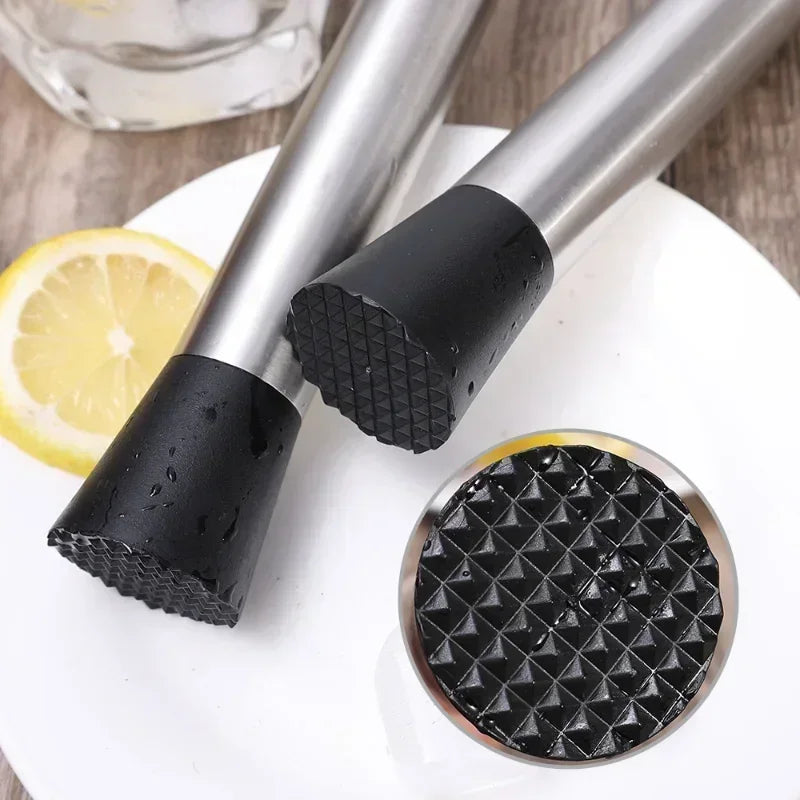 Stainless Steel Ice Crusher Hammer & Muddler – Multipurpose Bar Tool for Cocktails, Popsicles, and Fruit Prep