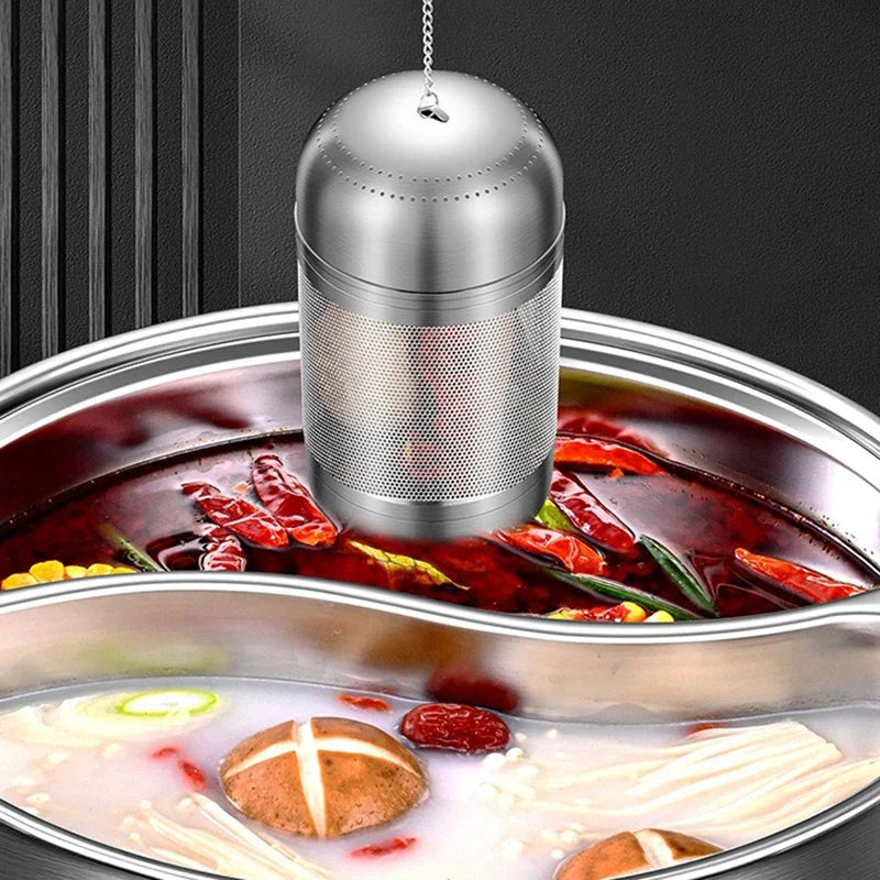 316 Stainless Steel Tea and Spice Infuser – Fine Mesh Strainer for Hot Pot, Teapots, Coffee & Cooking Herbs