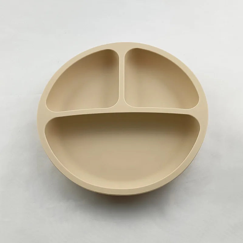 Baby Silicone Suction Plate – Smile Face Cartoon Toddler Tableware for Safe & Fun Feeding