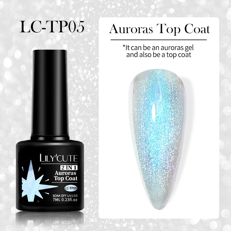 7ml Purple Red Glitter Gel Nail Polish – Soak Off UV Semi-Permanent Varnish for DIY Winter Nail Art