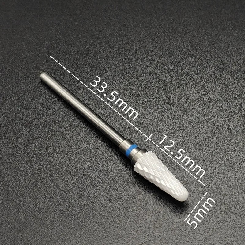 Ceramic Nail Drill Bit – 3/32" Carbide Milling Cutter for Electric Nail Drill, Manicure, Pedicure & Callus Care