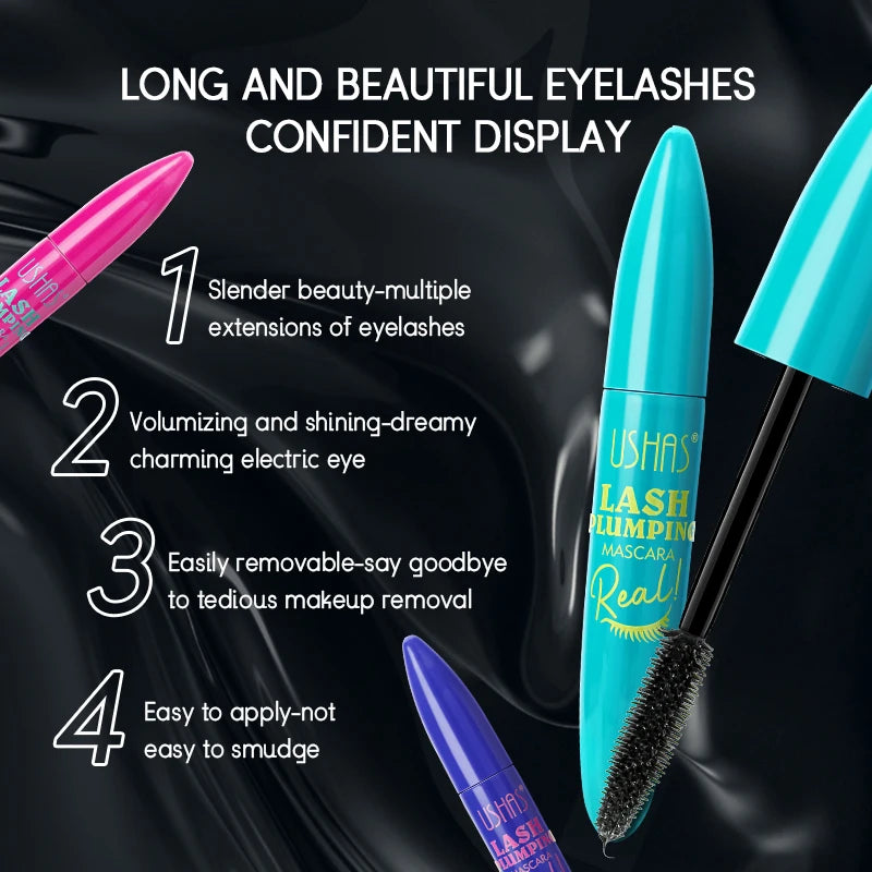 Ultra Long-Lasting 4D Waterproof Mascara – Fiber Extension with 360° Spiral Brush (20g)
