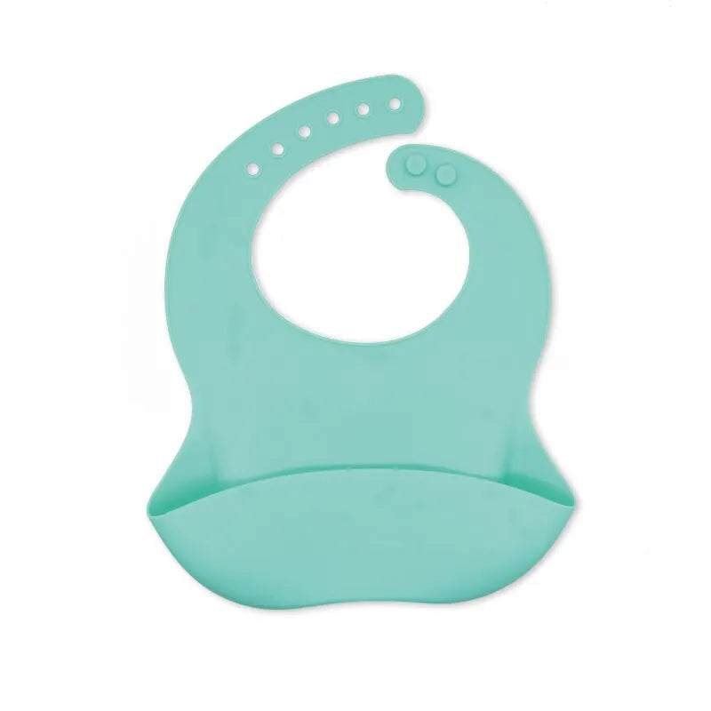 Waterproof Silicone Baby Bib – Adjustable Soft Cartoon Bib for Toddlers (1–3Y, Unisex)