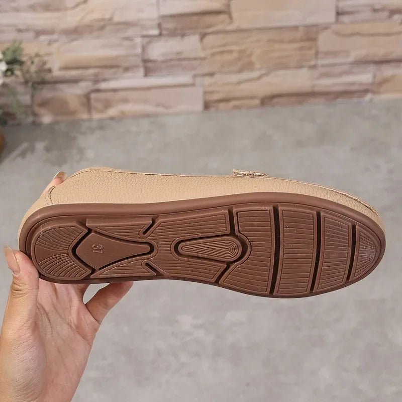 Soft Sole Slip-On Mary Jane Flats – Round Toe Casual Loafers for Women, Spring/Autumn