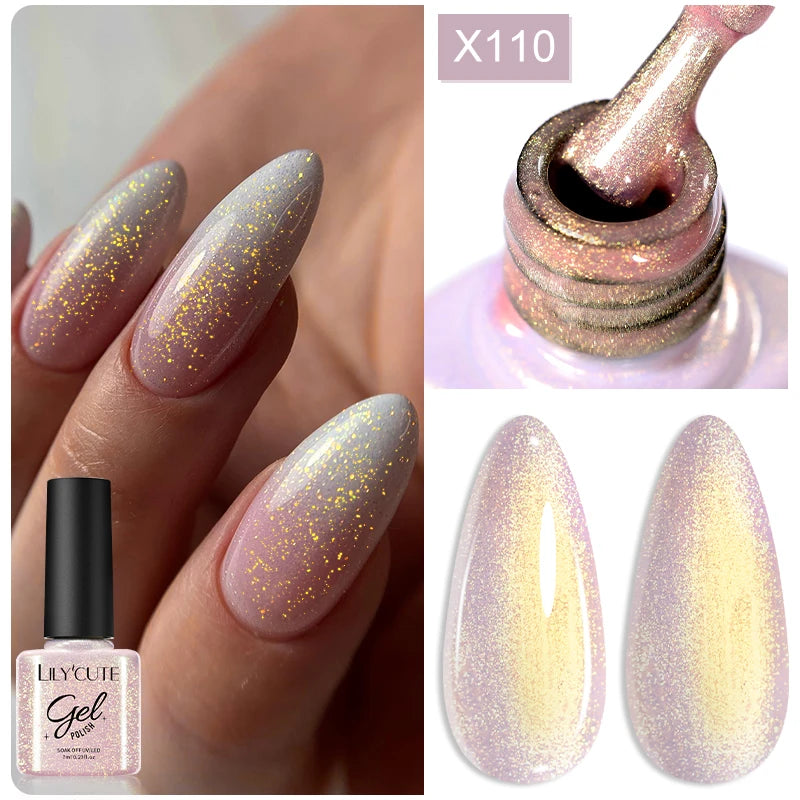 5ml Metallic Gold & Silver Liner Gel – Super Bright Mirror Nail Art Drawing Gel for French Tips & Design