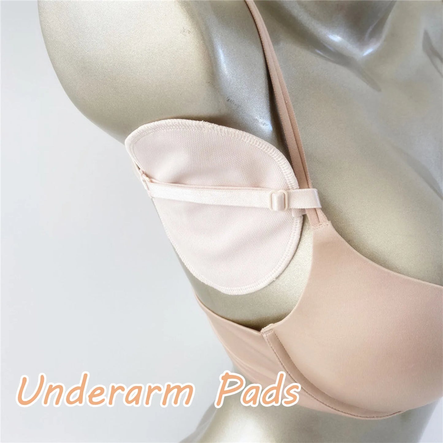 2PCS Reusable Underarm Sweat Pads – Adjustable Cotton Armpit Straps for Odor and Moisture Control for Men and Women