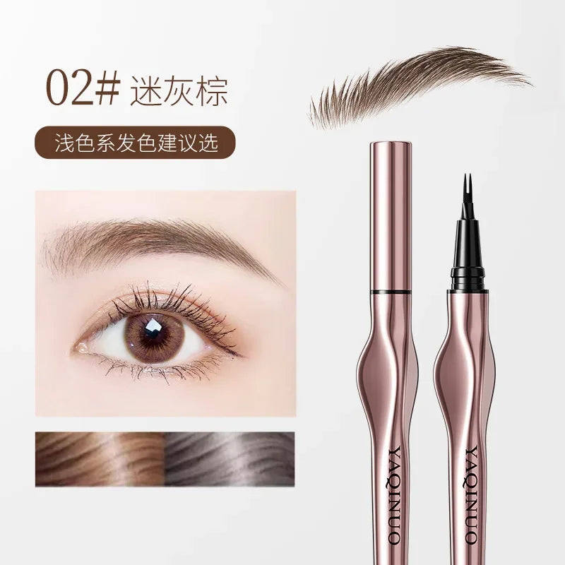 2-Point Waterproof Eyebrow Tattoo Pencil – Long-Lasting Brow Enhancer with Fine Micro-Fork Tip for Natural Definition