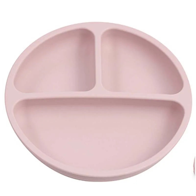 Baby Silicone Suction Plate – Smile Face Cartoon Toddler Tableware for Safe & Fun Feeding