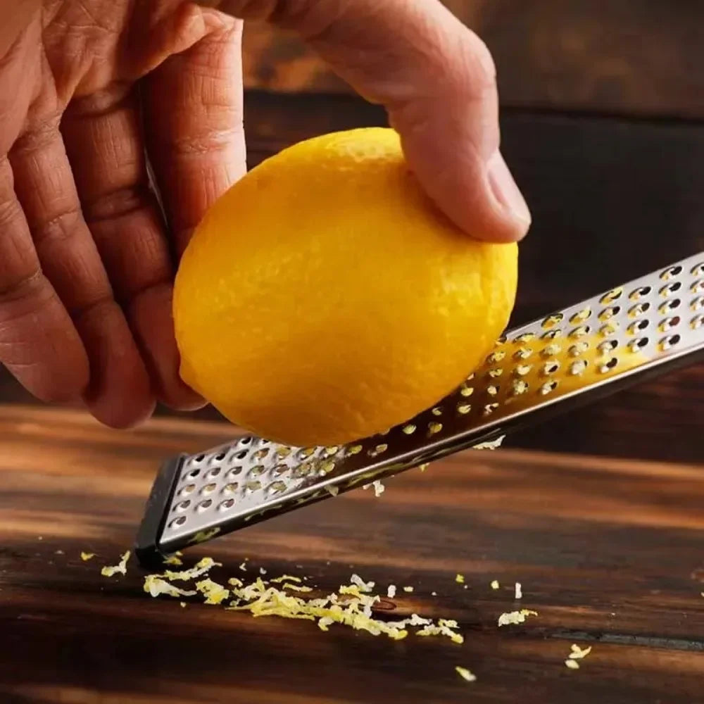 Stainless Steel Cheese Grater and Zester – Multipurpose Slicer for Lemon, Chocolate, Fruits & Vegetables, Kitchen Cutter Tool
