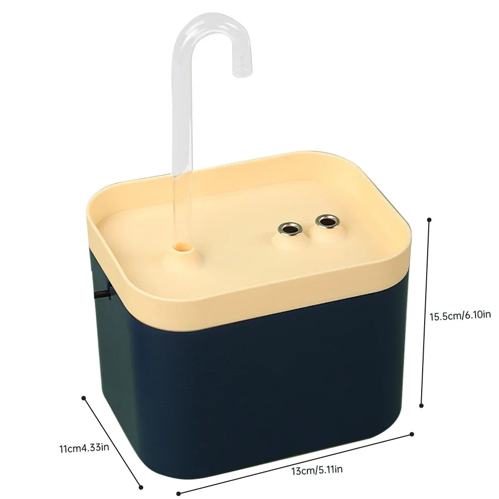 Ultra-Quiet 1.5L Smart Pet Water Fountain – Automatic Cat & Dog Water Dispenser with Burnout Protection Pump