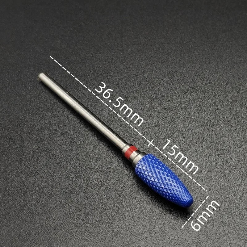 Ceramic Nail Drill Bit – 3/32" Carbide Milling Cutter for Electric Nail Drill, Manicure, Pedicure & Callus Care