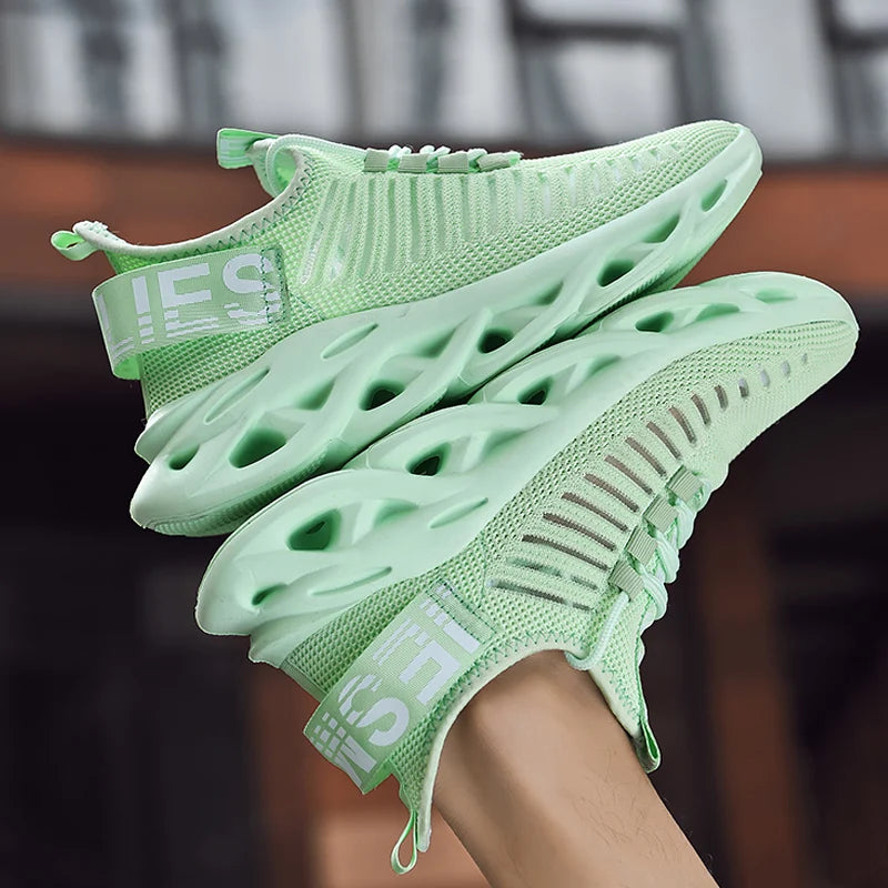 Breathable Mesh Running Sneakers – Lightweight Unisex Tennis Shoes for Outdoor Walking and Fitness