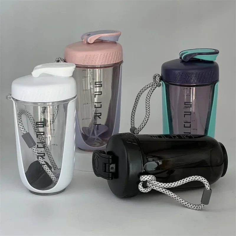 600ml Leakproof Blender Shaker Bottle with Whisk Ball – BPA-Free for Protein Shakes, Gym & Workout
