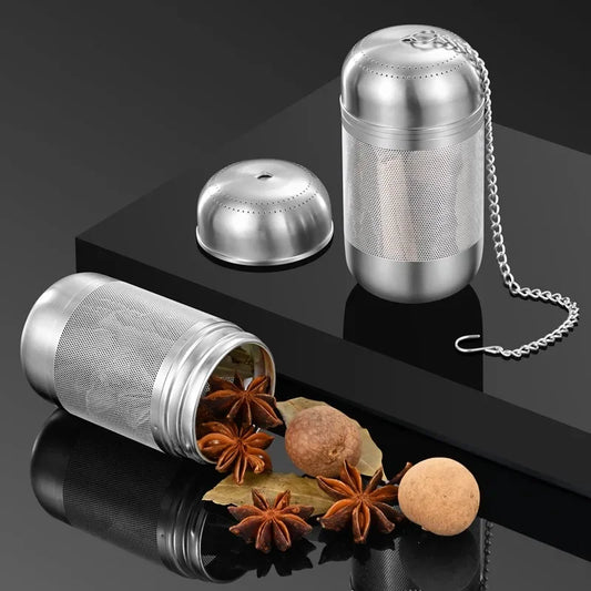 316 Stainless Steel Tea and Spice Infuser – Fine Mesh Strainer for Hot Pot, Teapots, Coffee & Cooking Herbs
