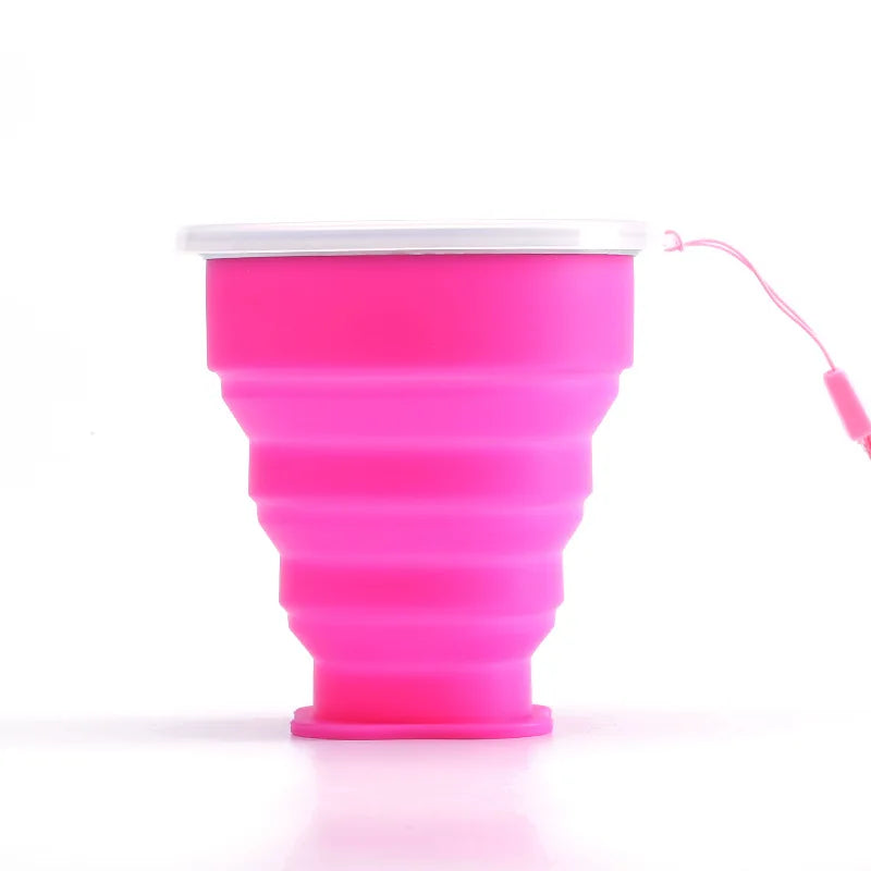 Collapsible Silicone Travel Cup – BPA-Free Foldable Coffee & Water Cup for Outdoor Use
