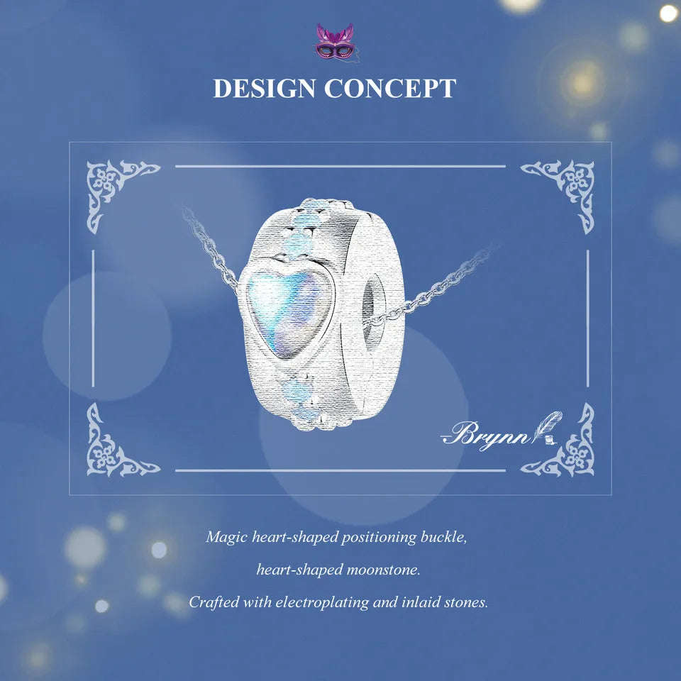 Sterling Silver Pumpkin Carriage & Dancing Shoes Charm Bead – Heart-Shaped Pendant for DIY Bracelets