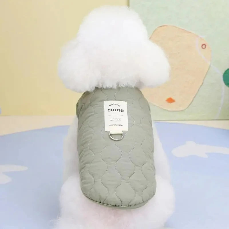 Winter Warm Dog Coat – Windproof Thicken Pet Jacket for Small & Medium Dogs and Cats, Plush Fleece Outfit for Cold Weather