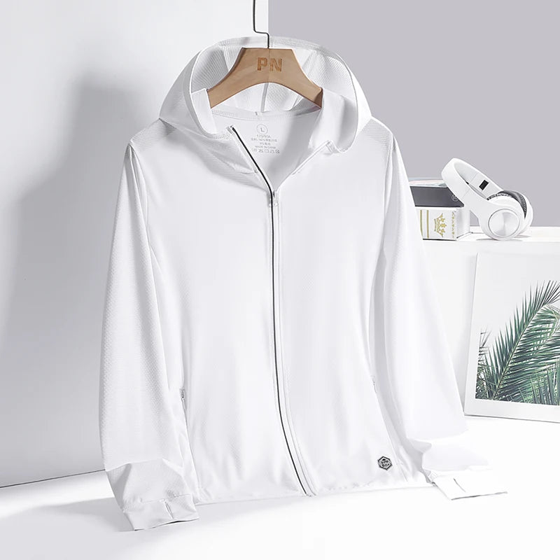Unisex Summer UV Protection Jacket – Lightweight Breathable Hooded Sunscreen Outerwear