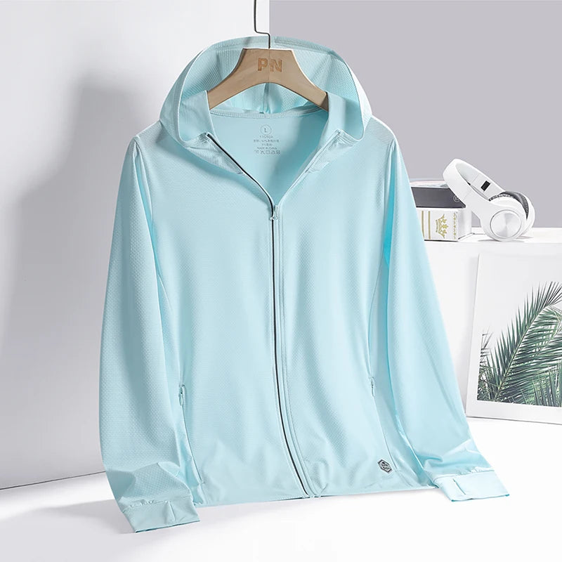 Unisex Summer UV Protection Jacket – Lightweight Breathable Hooded Sunscreen Outerwear