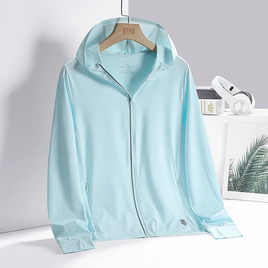 Unisex Summer UV Protection Jacket – Lightweight Breathable Hooded Sunscreen Outerwear