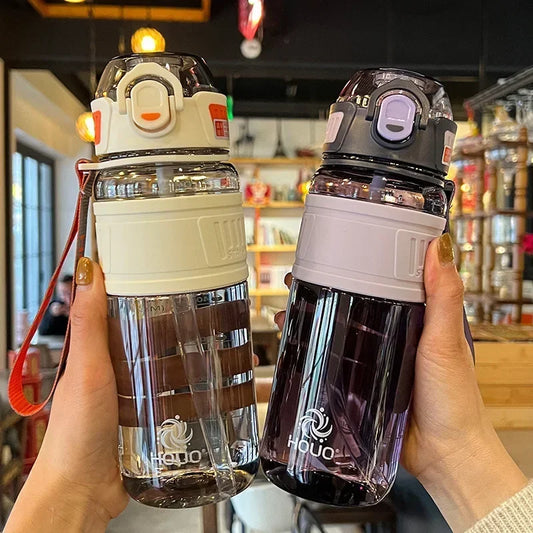 1L and 750ml Plastic Sports Water Bottle – Portable Leakproof Water Cup for Gym, School, and Outdoor Activities