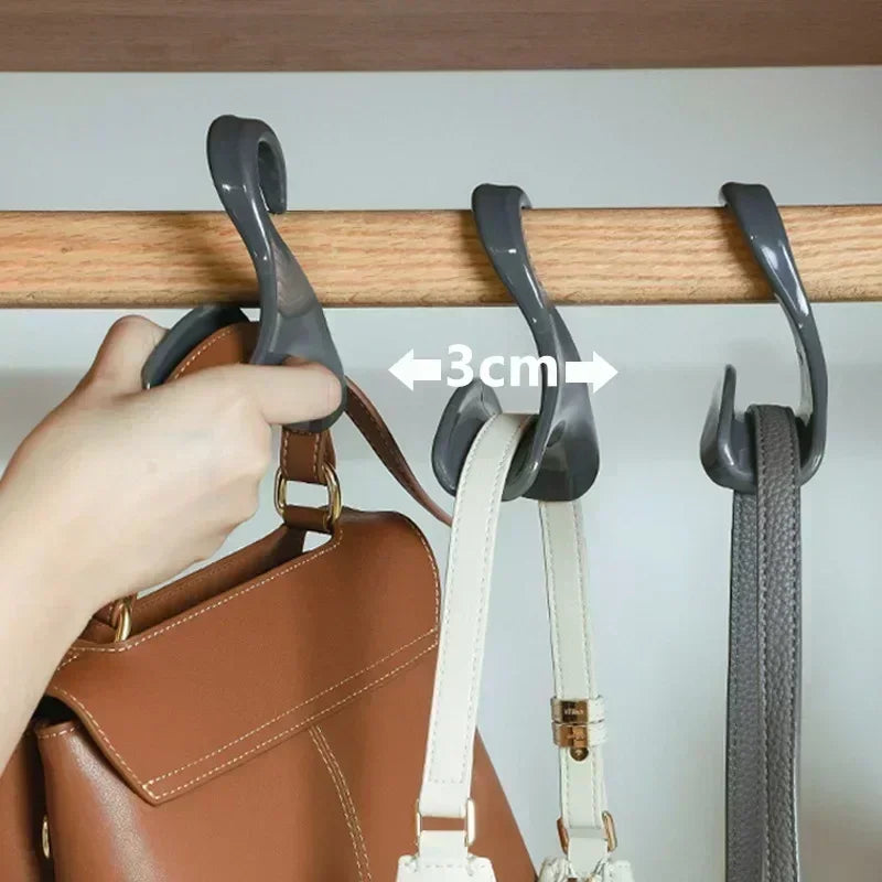 5-Piece Bag Hanger Hooks – Handbag, Hat, Scarf & Backpack Storage Rack for Wardrobe Organization