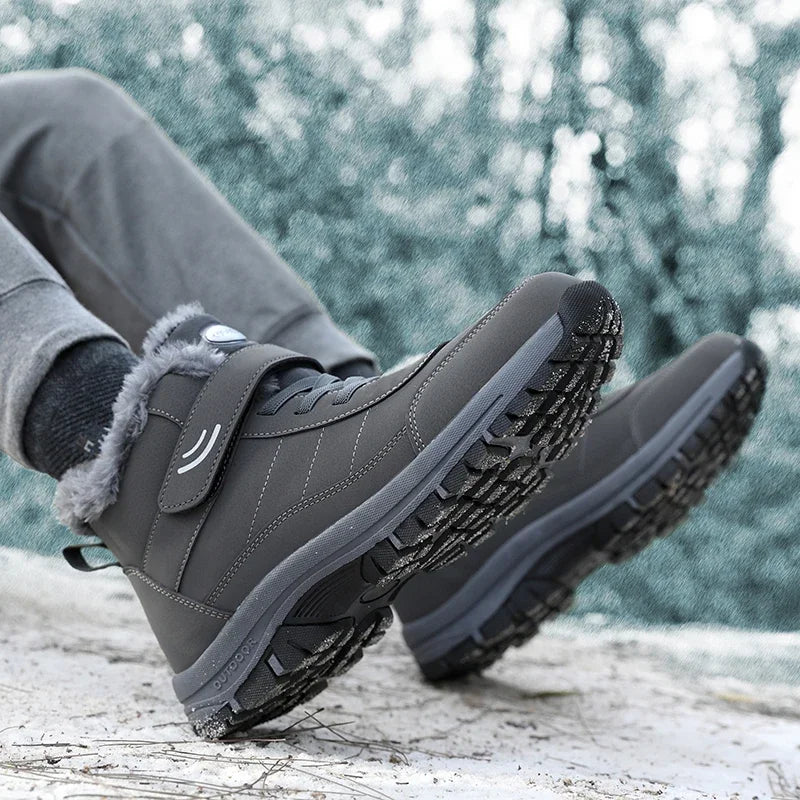 Women’s Ankle Snow Boots – Warm Plush Winter Platform Combat Style with Non-Slip Sole for Outdoor and Motorcycle Use