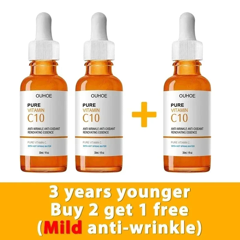 Vitamin C Face Serum – Anti-Wrinkle Lifting Essence for Firming, Brightening & Fine Line Reduction – Anti-Aging Skincare Treatment