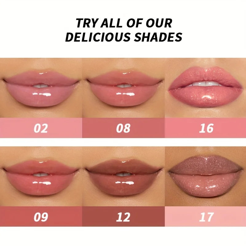 5-Color Jelly Lipsticks – Color-Changing Crystal Flower Lip Balm with Rosehip Oil