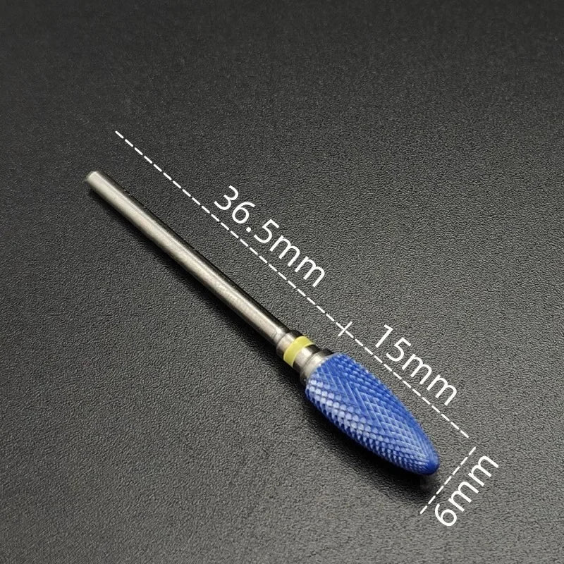 Ceramic Nail Drill Bit – 3/32" Carbide Milling Cutter for Electric Nail Drill, Manicure, Pedicure & Callus Care