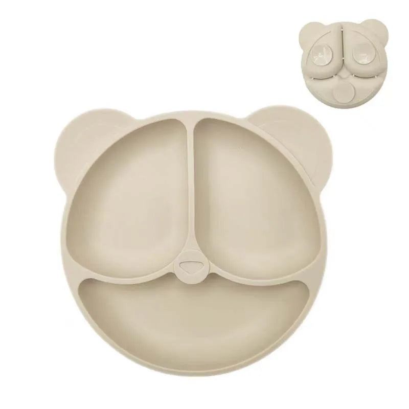 Baby Silicone Suction Plate – Smile Face Cartoon Toddler Tableware for Safe & Fun Feeding