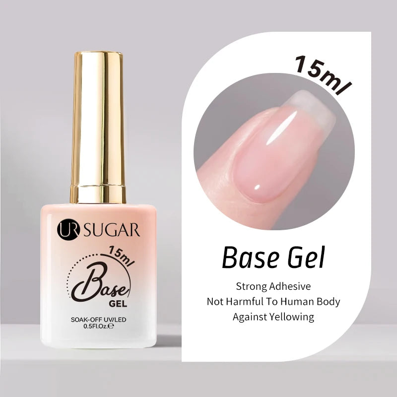 UR SUGAR 15ml Blood Red Jelly Gel Polish – Translucent Crystal Nude Gel for Fall & Winter UV/LED Manicure