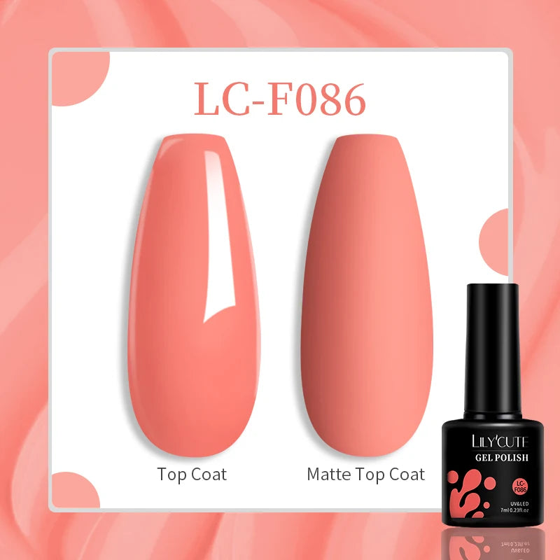 7ml Brown Earth Tone Gel Nail Polish – Coffee Color Series UV Soak-Off Varnish for Autumn & Winter