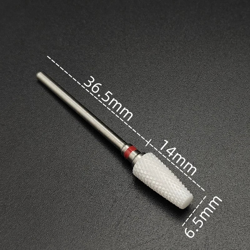 Ceramic Nail Drill Bit – 3/32" Carbide Milling Cutter for Electric Nail Drill, Manicure, Pedicure & Callus Care