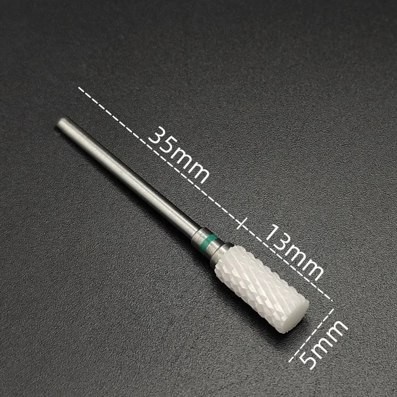 Ceramic Nail Drill Bit – 3/32" Carbide Milling Cutter for Electric Nail Drill, Manicure, Pedicure & Callus Care