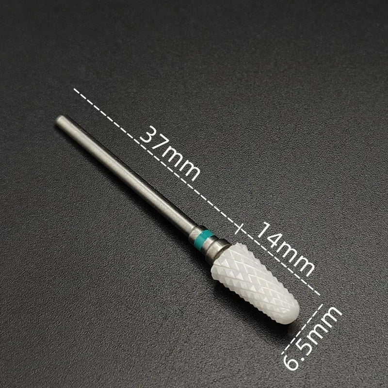 Ceramic Nail Drill Bit – 3/32" Carbide Milling Cutter for Electric Nail Drill, Manicure, Pedicure & Callus Care