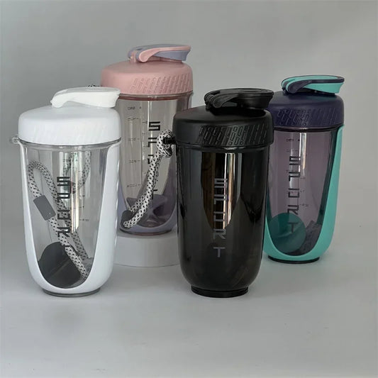 600ml Leakproof Blender Shaker Bottle with Whisk Ball – BPA-Free for Protein Shakes, Gym & Workout