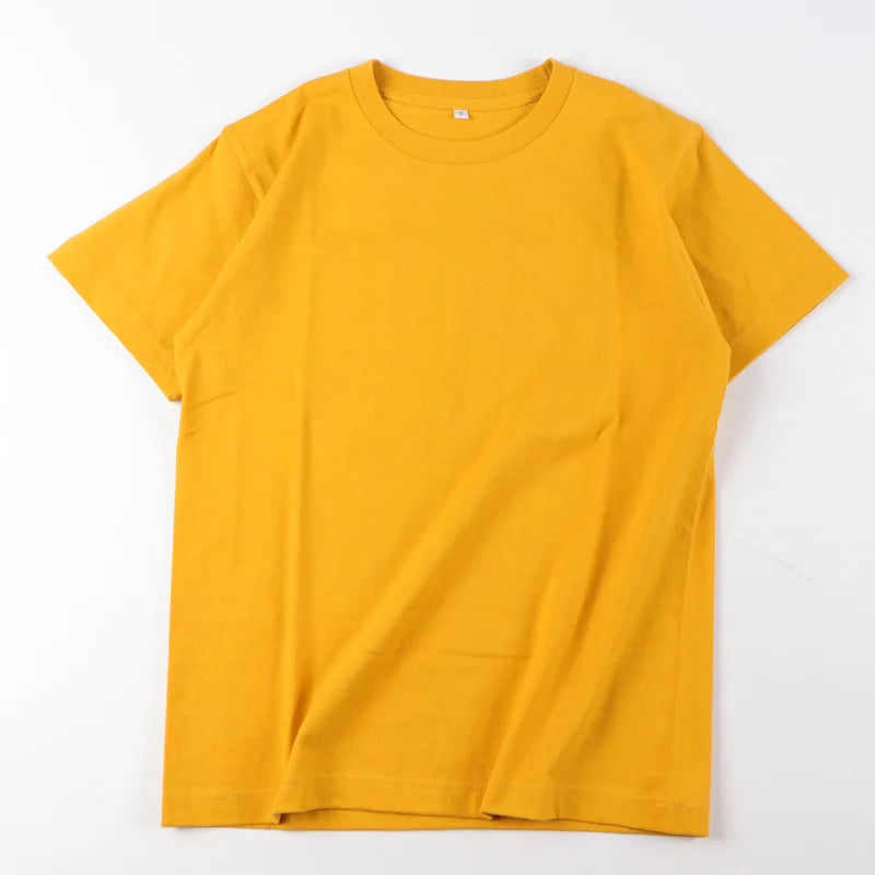 Women's 100% Cotton Loose Fit Short Sleeve T-Shirt – Casual Solid Color Summer Essential Tee
