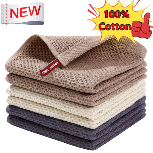 Ultra-Soft 100% Cotton Kitchen Dishcloth – Super Absorbent Cleaning Rag for Home and Kitchen Use