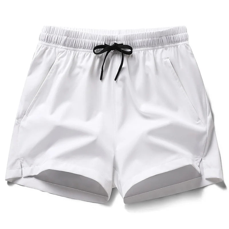 Summer Three-Piece Sports Shorts – Unisex Running Pants with Zipper Pockets for Beach and Casual Wear