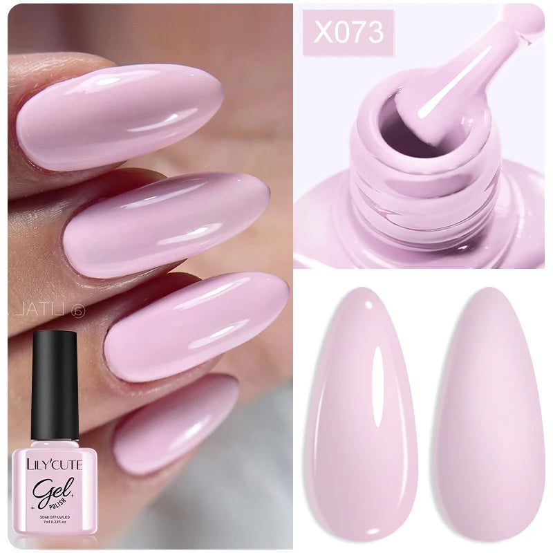 7ml Brown, Red & Purple Nail Gel Polish – Coffee Color Series Semi-Permanent Soak-Off UV Gel for Nail Art