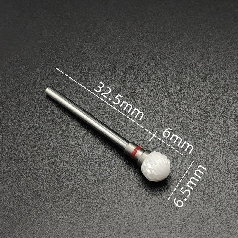Ceramic Nail Drill Bit – 3/32" Carbide Milling Cutter for Electric Nail Drill, Manicure, Pedicure & Callus Care