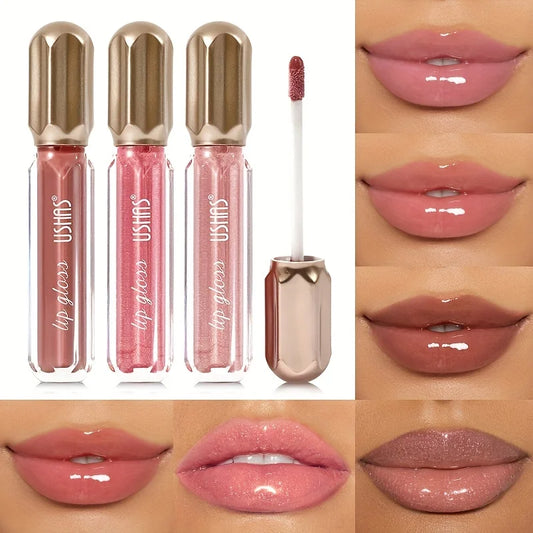 5-Color Jelly Lipsticks – Color-Changing Crystal Flower Lip Balm with Rosehip Oil