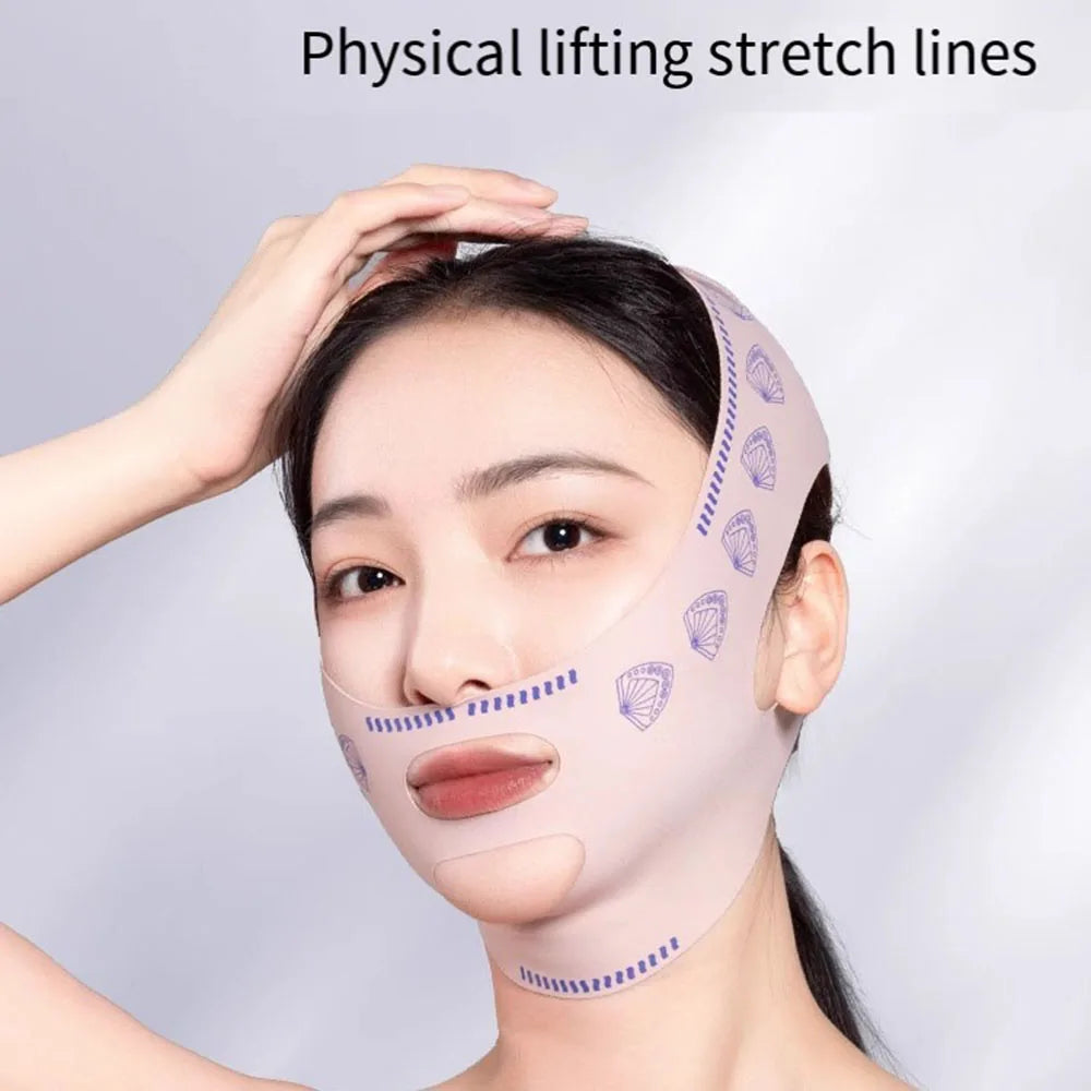 V-Line Face Lifting Bandage – Breathable Sleeping Facial Shaper for Anti-Wrinkle & Skin Firming Care
