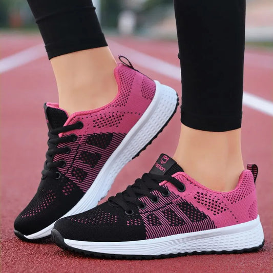 Women’s Lightweight Running Shoes – Breathable Lace-Up Sneakers with EVA Cushion, Comfortable Stability Trainers for Jogging, Tennis & Daily Wear