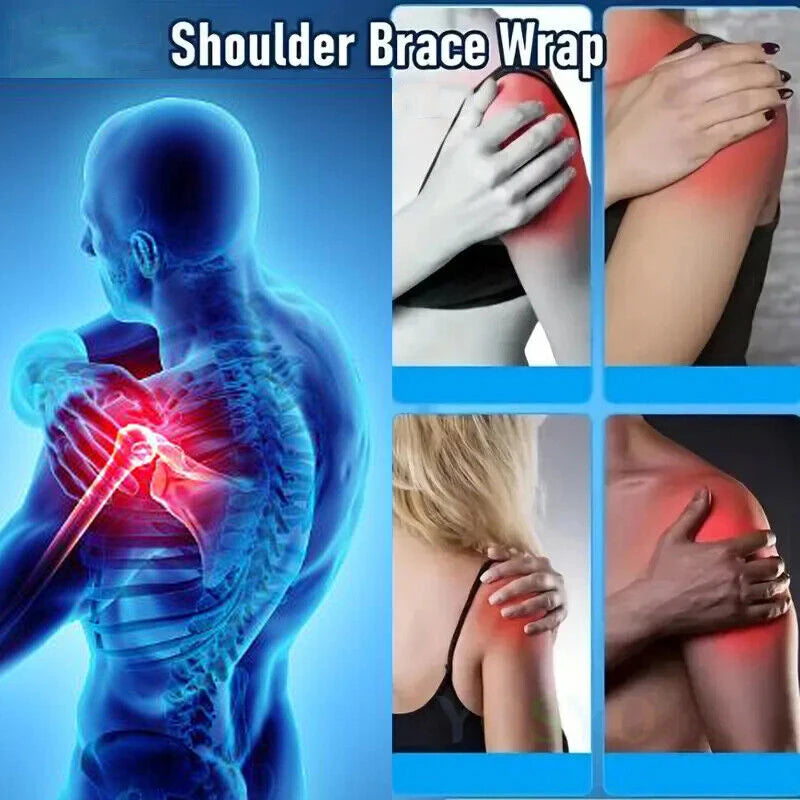 Adjustable Cross Compression Shoulder Brace – Double Bandage Support Strap for Shoulder Protection and Posture Correction